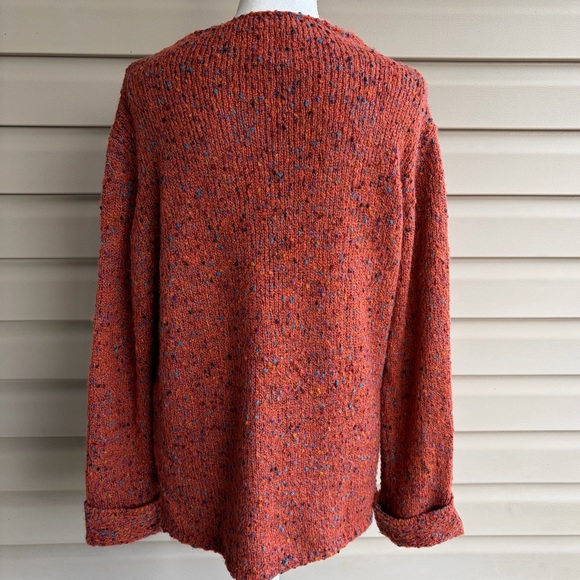 •Habitat• Confetti Knit Funnel Neck Speckled Sweater - Size Medium - Picture 5 of 8